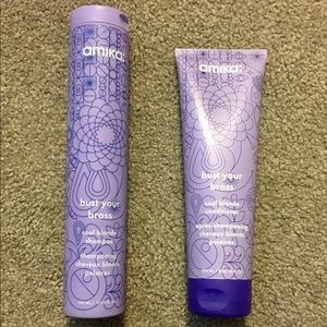 Amika bust your brass shampoo and conditioner